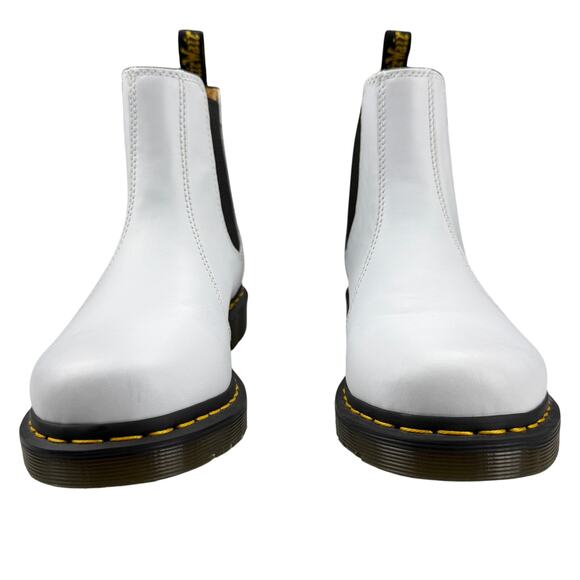 NWOT DR. MARTEN 2976 Yellow Stitch Smooth Leather Chelsea Boots Women US 11 - Picture 4 of 14